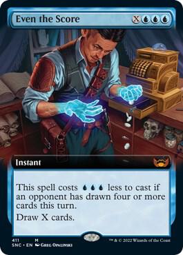 Even the Score (Extended Art) (411) [Streets of New Capenna] [Extended Art]