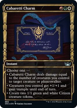 Cabaretti Charm (Gilded Foil) (365) [Streets of New Capenna] [Showcase]
