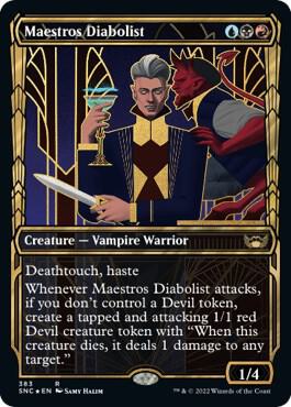 Maestros Diabolist (Gilded Foil) (383) [Streets of New Capenna] [Showcase]
