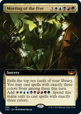 Meeting of the Five (Extended Art) (436) [Streets of New Capenna] [Extended Art]