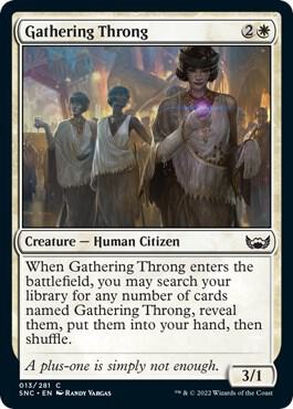 Gathering Throng (13) [Streets of New Capenna]