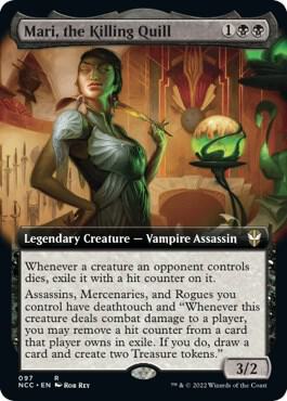 Mari, the Killing Quill (Extended Art) (97) [New Capenna Commander] [Extended Art]
