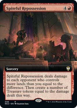 Spiteful Repossession (Extended Art) (98) [New Capenna Commander] [Extended Art]