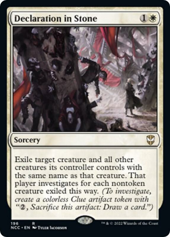 Declaration in Stone (196) [New Capenna Commander]
