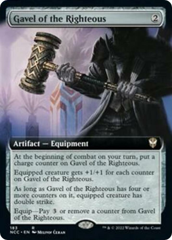 Gavel of the Righteous (Extended Art) (183) [New Capenna Commander] [Extended Art]