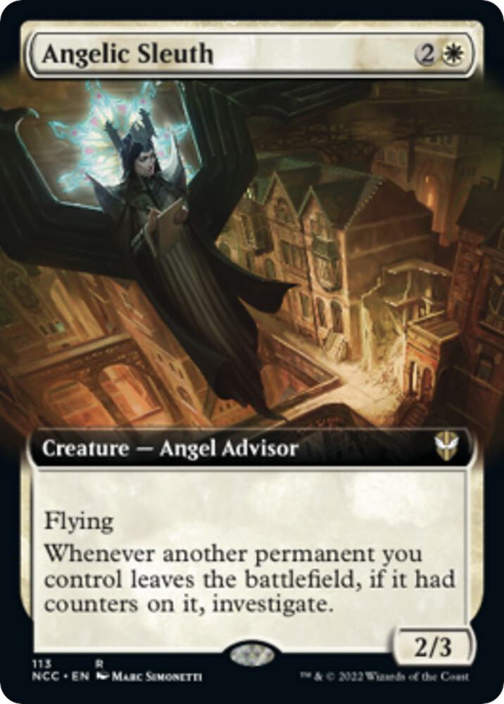 Angelic Sleuth (Extended Art) (113) [New Capenna Commander] [Extended Art]