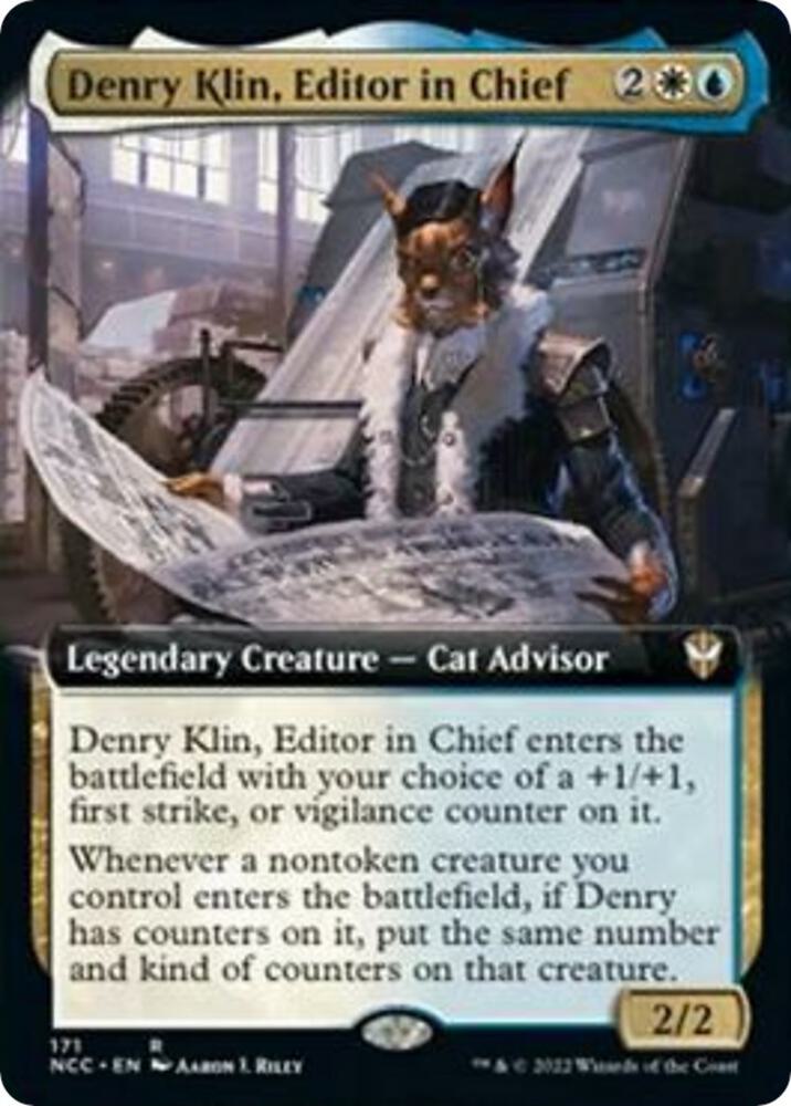 Denry Klin, Editor in Chief (Extended Art) (171) [New Capenna Commander] [Extended Art]