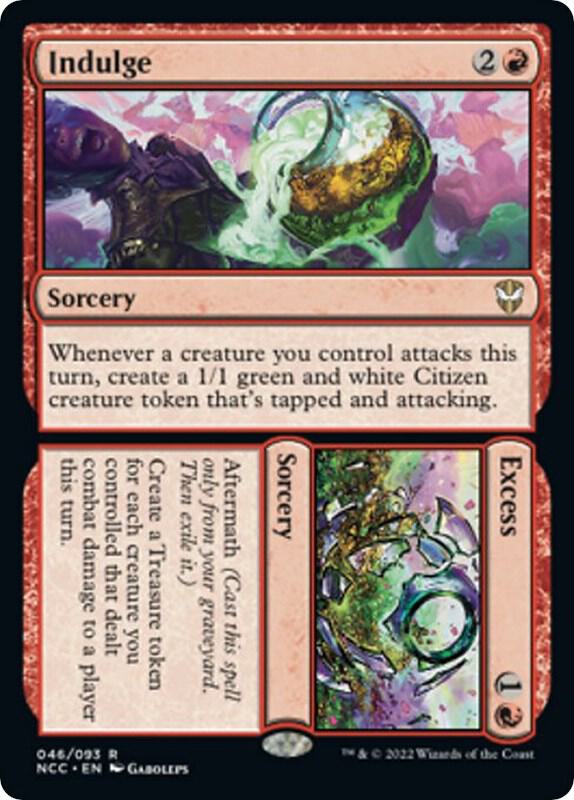 Indulge // Excess (46) [New Capenna Commander]