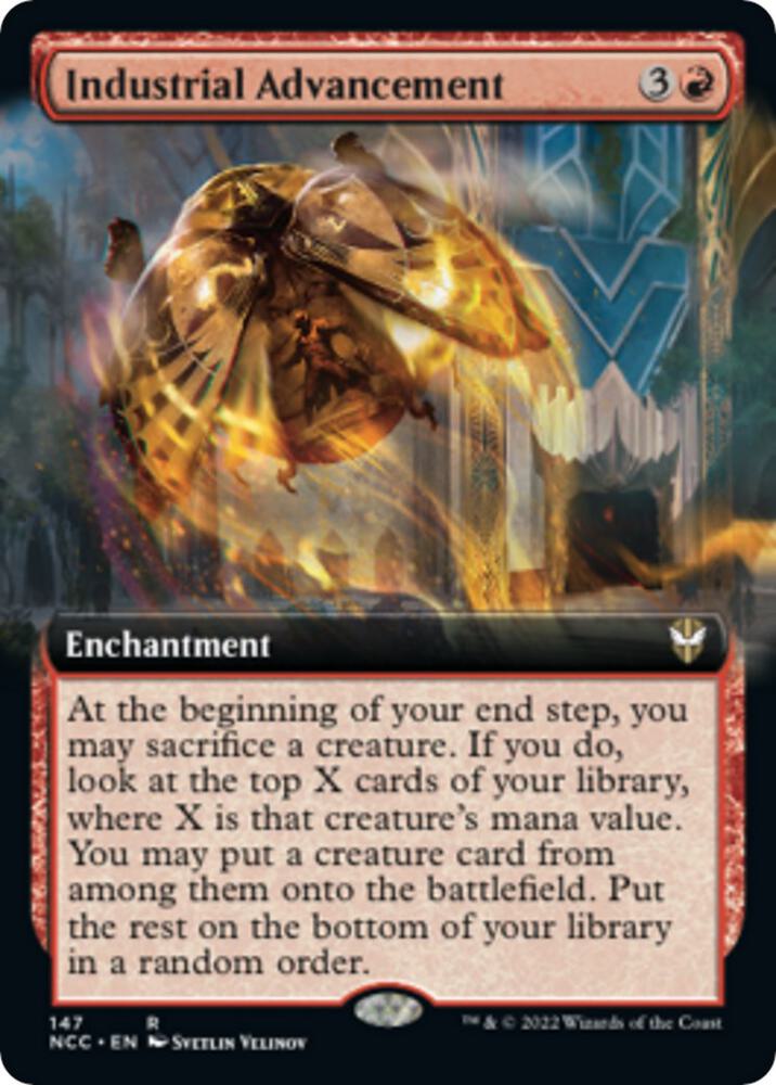 Industrial Advancement (Extended Art) (147) [New Capenna Commander] [Extended Art]