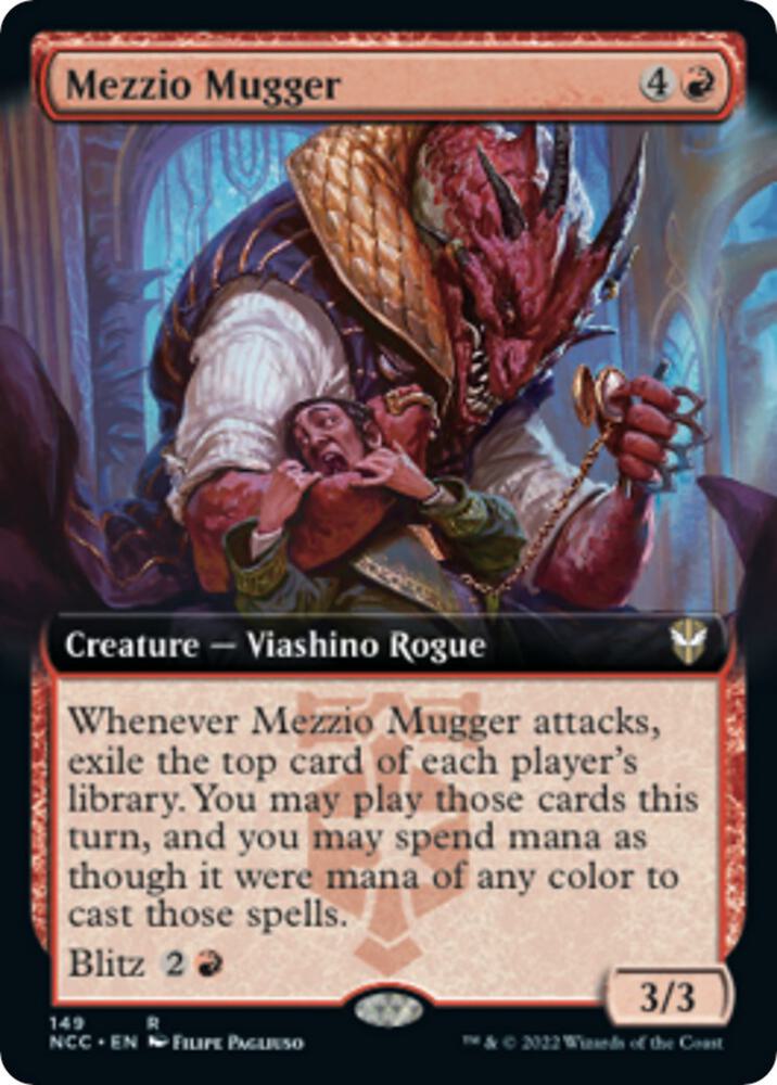 Mezzio Mugger (Extended Art) (149) [New Capenna Commander] [Extended Art]