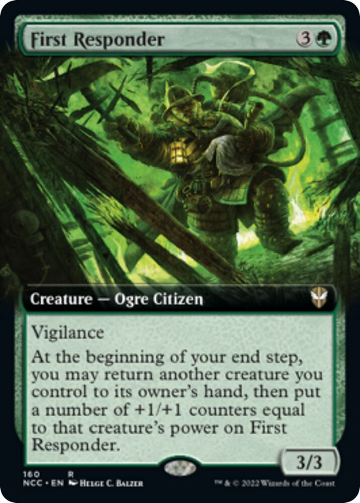 First Responder (Extended Art) (160) [New Capenna Commander] [Extended Art]