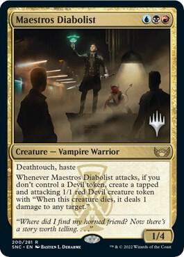 Maestros Diabolist (200) [Streets of New Capenna Promos]