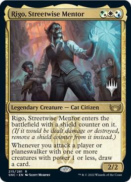 Rigo, Streetwise Mentor (215) [Streets of New Capenna Promos]