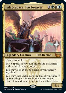 Falco Spara, Pactweaver (186) [Streets of New Capenna Promos]