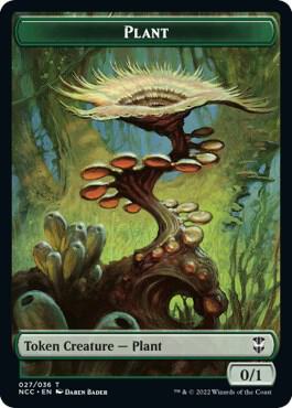 Plant // Treasure (015) Double-Sided Token (27 // 15) [New Capenna Commander]