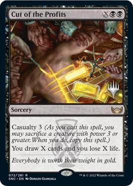 Cut of the Profits (72) [Streets of New Capenna Promos]