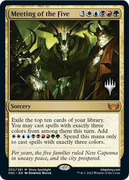Meeting of the Five (202) [Streets of New Capenna Promos]