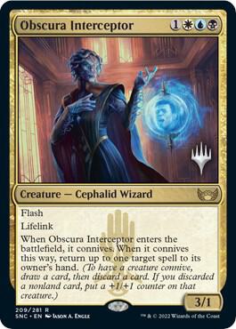 Obscura Interceptor (209) [Streets of New Capenna Promos]
