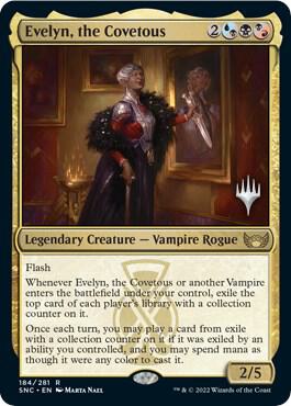 Evelyn, the Covetous (184) [Streets of New Capenna Promos]
