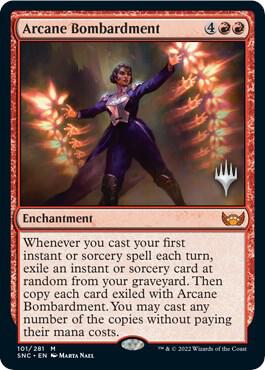 Arcane Bombardment (101) [Streets of New Capenna Promos]