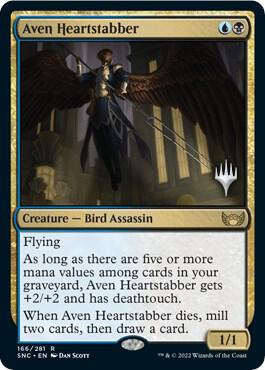 Aven Heartstabber (166) [Streets of New Capenna Promos]