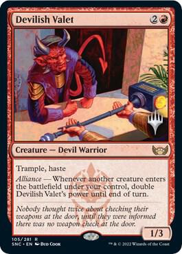 Devilish Valet (105) [Streets of New Capenna Promos]
