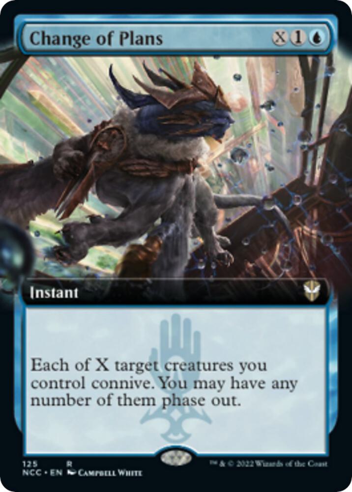 Change of Plans (Extended Art) (125) [New Capenna Commander] [Extended Art]