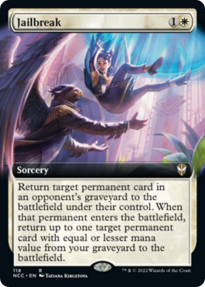 Jailbreak (Extended Art) (118) [New Capenna Commander] [Extended Art]