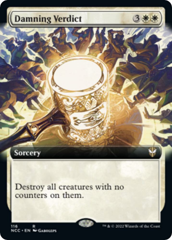 Damning Verdict (Extended Art) (116) [New Capenna Commander] [Extended Art]