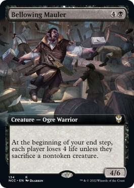 Bellowing Mauler (Extended Art) (134) [New Capenna Commander] [Extended Art]
