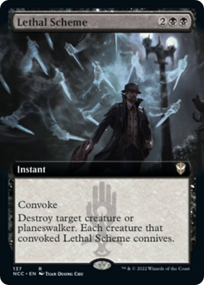 Lethal Scheme (Extended Art) (137) [New Capenna Commander] [Extended Art]