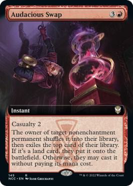 Audacious Swap (Extended Art) (145) [New Capenna Commander] [Extended Art]
