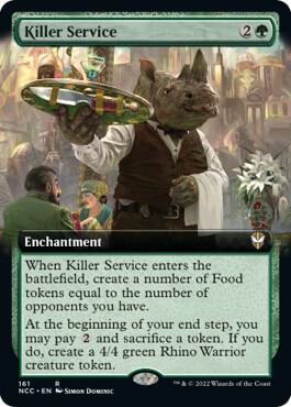 Killer Service (Extended Art) (161) [New Capenna Commander] [Extended Art]