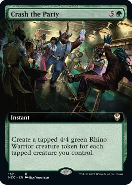 Crash the Party (Extended Art) (157) [New Capenna Commander] [Extended Art]