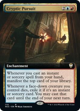 Cryptic Pursuit (Extended Art) (170) [New Capenna Commander] [Extended Art]