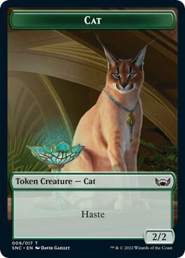 Cat // Angel Double-Sided Token (9 // 2) [Streets of New Capenna]