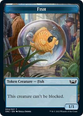 Fish // Citizen Double-Sided Token (4 // 12) [Streets of New Capenna]