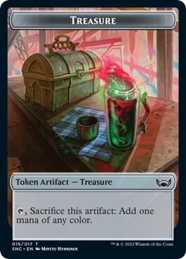 Treasure (015) // Angel Double-Sided Token (15 // 2) [Streets of New Capenna]
