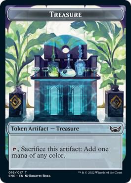Treasure (016) // Angel Double-Sided Token (16 // 2) [Streets of New Capenna]