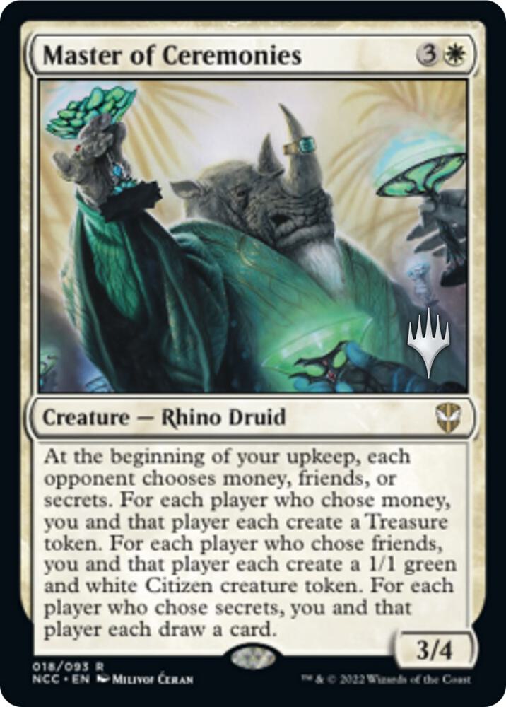 Master of Ceremonies (18) [Streets of New Capenna Promos]