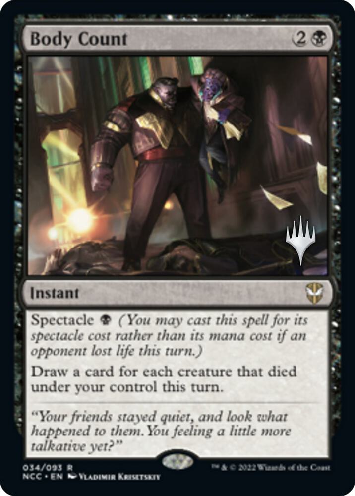 Body Count (34) [Streets of New Capenna Promos]