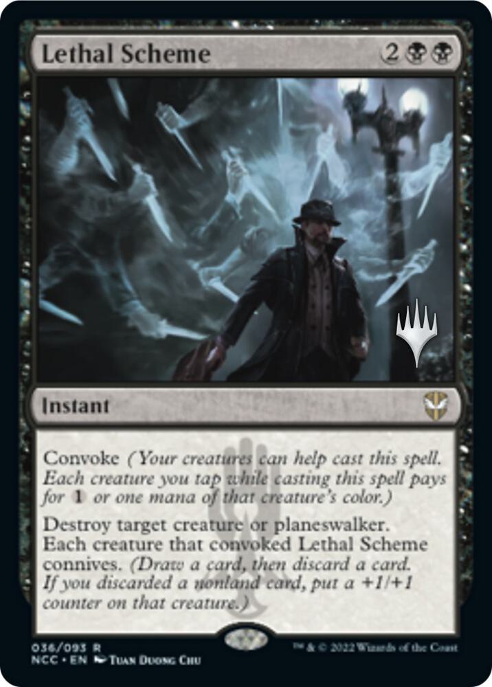Lethal Scheme (36) [Streets of New Capenna Promos]