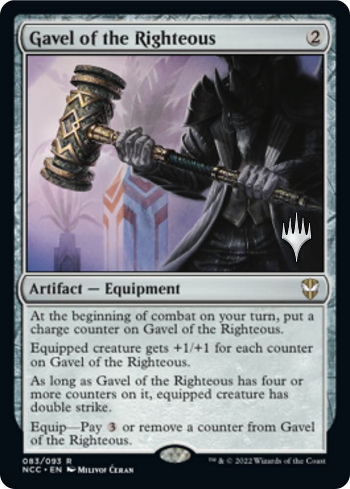 Gavel of the Righteous (83) [Streets of New Capenna Promos]