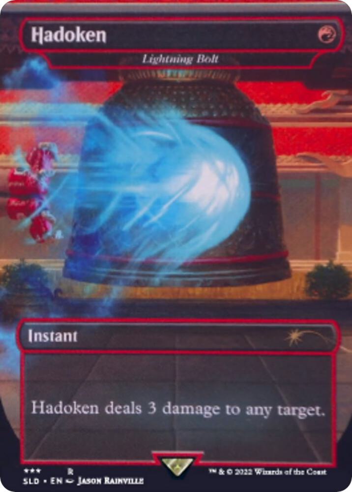 Hadoken - Lightning Bolt (675) [Secret Lair Drop] [Borderless]