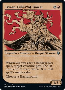 Livaan, Cultist of Tiamat (Showcase) (402) [Commander Legends: Battle for Baldur's Gate] [Showcase]