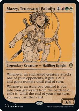 Mazzy, Truesword Paladin (Showcase) (430) [Commander Legends: Battle for Baldur's Gate] [Showcase]