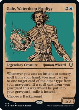 Gale, Waterdeep Prodigy (Showcase) (383) [Commander Legends: Battle for Baldur's Gate] [Showcase]