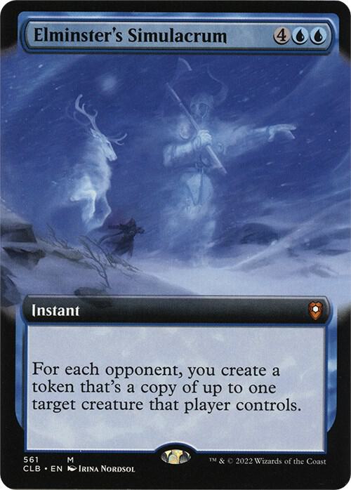 Elminster's Simulacrum (Extended Art) (561) [Commander Legends: Battle for Baldur's Gate] [Extended Art]