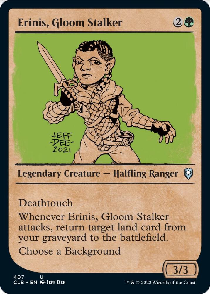 Erinis, Gloom Stalker (Showcase) (407) [Commander Legends: Battle for Baldur's Gate] [Showcase]