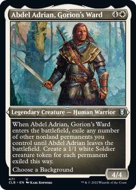 Abdel Adrian, Gorion's Ward (Foil Etched) (471) [Commander Legends: Battle for Baldur's Gate]